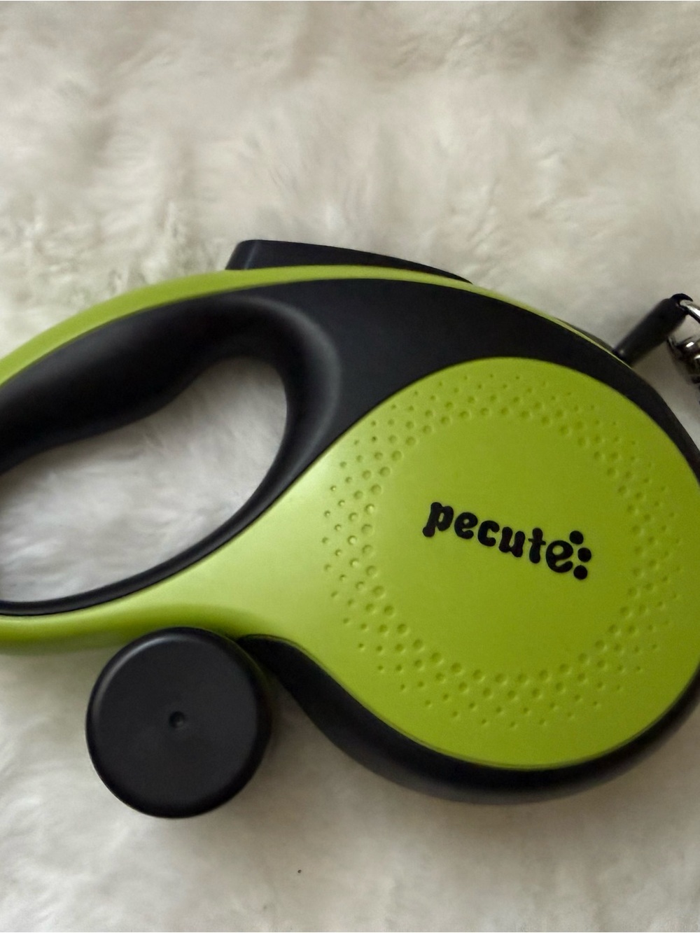 Pecute Retractable Dog Leash in Lime Green and Black 5M